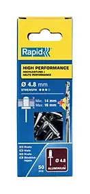 Rivets Haute performance Rapid Ø4.8x20mm