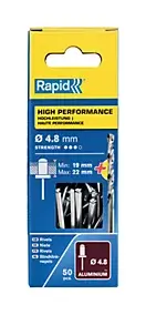 Rivets Haute performance Rapid Ø4.8x25mm