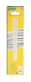 Bâton de colle PVC câbles transparente 190 mm Rapid, 16 pièces