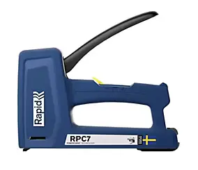 Agrafeuse manuelle Rapid RPC7 robuste pour fixation de tissus, papiers et travaux de bricolage