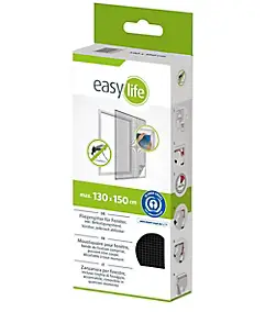 Moustiquaire de fenêtre anthracite Easy Life 130 x h.150 cm