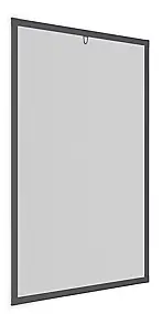 Cadre moustiquaire de fenêtre en aluminium gris Easyline 130 x 150 cm