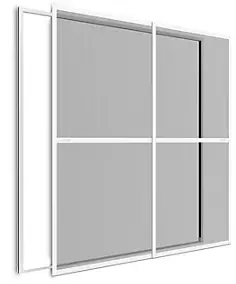 Moustiquaire coulissante aluminium gris 230 x 240 cm - Easy Life