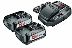 Batterie Bosch Starter-Set 18V - 2x2.5Ah + chargeur AL 1830 CV
