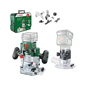 Défonceuse sans fil + base plongeante Bosch 18V