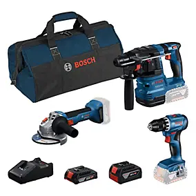 3 machines pro (perceuse-visseuse GSR 18V-45, perforateur SDS Plus GBH 18V-22, meuleuse GWS 18V-8) - Bosch Professional