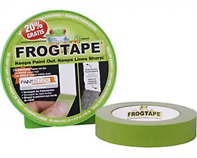 Ruban de masquage surfaces délicates Frogtape 50 m x 24 mm - 1 rouleau