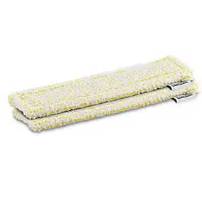 Bonnette microfibres jaune pour nettoyeur de vitres Karcher wv vendue par 2