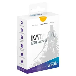 100 pochettes Katana format Standard Jaune - Ultimate Guard