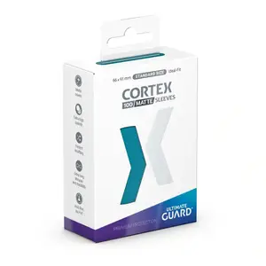 100 pochettes Cortex format Standard Bleu pétrole Matte - Ultimate Guard