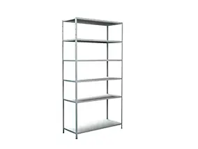 Étagère en métal blanc Schulte Regalwelt Powermax H.200 x L.100 x P.30 cm