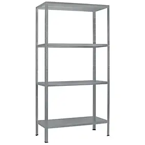 Étagère en métal gris Schulte Regalwelt Powermax H.190 x L.100 x P.40 cm
