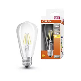 Ampoule LED E27 806lm blanc chaud 6,5W Osram
