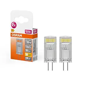 2 ampoules LED G4 200lm blanc chaud 1.5W Osram