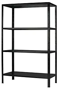 Étagère en métal noir Schulte Regalwelt Powermax H.200 x L.100 x P.50 cm