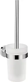 Brosse WC et support Hansgrohe Logis Universal montage mural corps laiton insert en verre mat