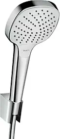 Ensemble douchette 3 jets et flexible chromé Hansgrohe MySelect E