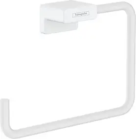 Anneau porte serviettes blanc mat Addstoris Hansgrohe