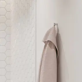 Crochet porte serviettes blanc mat Addstoris Hansgrohe