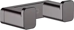 Crochet double porte serviettes gun metal Addstoris Hansgrohe