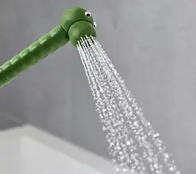 Douchette à main 2 jets verte, Hansgrohe Jocolino Crocodile