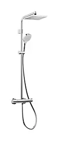 Colonne de douche thermostatique avec douchette 1 jet chrome Moventa E 230 Hansgrohe