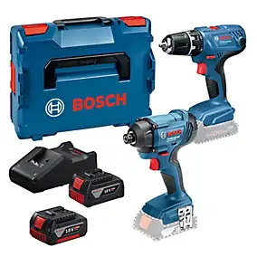Coffret 2 outils sans fil Bosch pro 18V 2X4 Ah