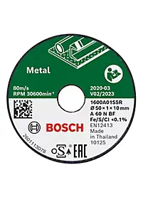 Disque à tronçonner droit Bosch Professional Expert for Inox 50 mm, 3 pièces