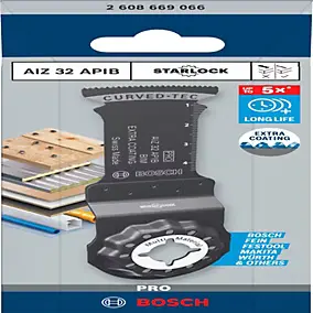 Lame de scie plongeante pour outil multifonction Bosch Pro AIZ 32 APIB Starlock bois, métal et plastique