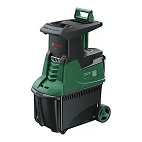 Broyeur de végétaux électrique filaire 2500 W, branche maxi 45 mm, bruit 90 dB(A), collecte 53 L, Bosch AXT 25 TC