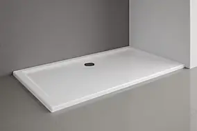 Receveur de douche extra-plat 90 x 160 cm à poser ou encastrer, acrylique, blanc, Schulte