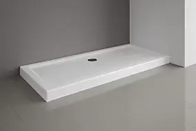 Receveur de douche à poser ou encastrer extra-plat 75 x 170 cm, acrylique, blanc, Schulte