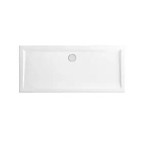 Receveur de douche extra-plat l.80 x L.180 cm blanc acrylique anti dérapant Schulte