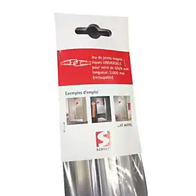 Lots de 2 joints d'étanchéité magnétiques à 45° pour portes et parois de douche, 210 cm, universels