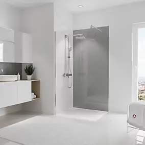 Panneau mural salle de bains 100 x 210 cm Schulte DécoDesign gris