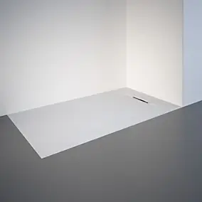 Receveur de douche L.120 x l.70 cm en SMC, blanc mat, Schulte Meg