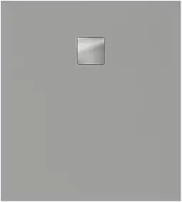 Receveur de douche 80 x 90 cm en acrylique, gris texturé, Villeroy & Boch Exklusive