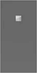 Receveur de douche 100 x 160 cm en acrylique, gris mat, Villeroy & Boch Exklusive