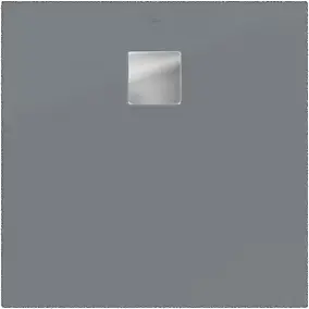 Receveur de douche 100 x 100 cm en acrylique, gris mat, Villeroy & Boch Exklusive