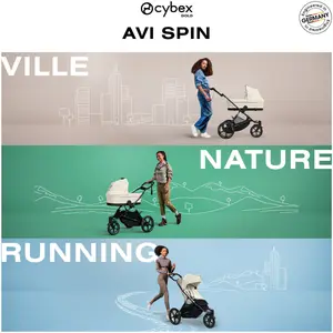 Poussette tout-terrain AVI SPIN Almond Beige