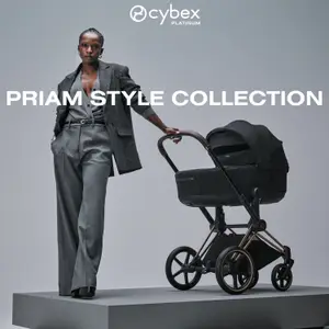 Duo PRIAM 2026 Poussette tout-terrain avec nacelle pliable et Châssis Rose Gold Sepia Black