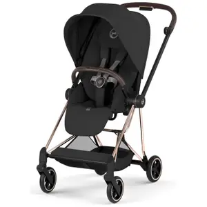 Duo MIOS 2026 Poussette citadine avec nacelle pliable et Châssis Rose Gold Sepia Black