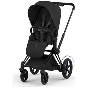 Châssis e-PRIAM 2026 Poussette électrique tout-terrain Matt Black