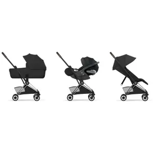 COYA Style 2026 Poussette ultra-compacte et Châssis Chrome Sepia Black