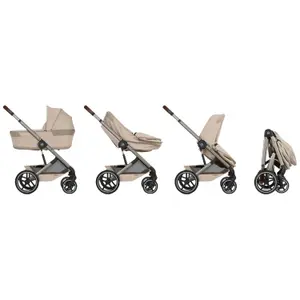 Poussette citadine Balios S 2026 avec nacelle pliable Almond Beige