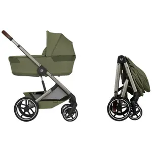 Poussette citadine Balios S 2026 avec nacelle pliable Moss Green