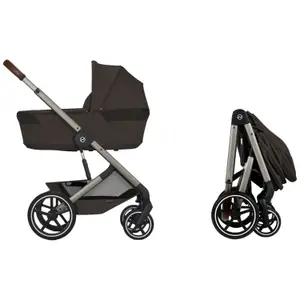 Poussette citadine Balios S 2026 avec nacelle pliable Chocolate Brown
