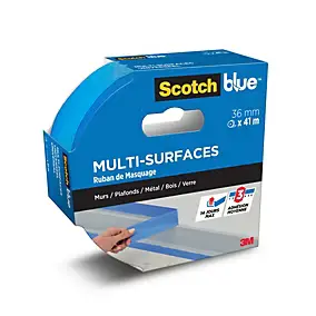 Ruban de Masquage premium Multi-Surfaces ScotchBlue™ 2090 Bleu 36 mm x 41 m