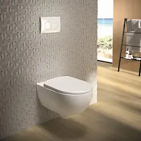 Pack WC suspendu sans bride, Geberit G-500 Design Rimfree