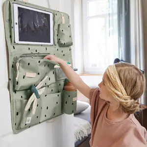 Organiseur de voiture Happy Prints olive clair